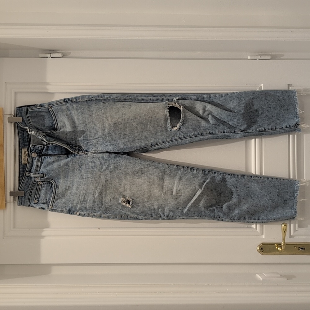 Madewell The Curvy Perfect Vintage Jean Size 26 High Rise Frayed Distressed